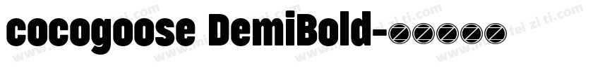 cocogoose DemiBold字体转换
